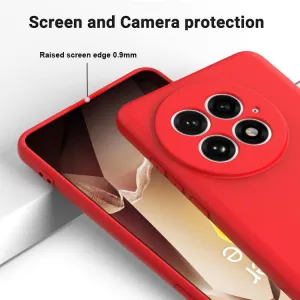 RUBBER Ochranný kryt pre OnePlus 13 5G červený