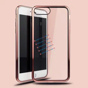 METALLIC kryt pre Apple iPhone 7 Plus zlatý