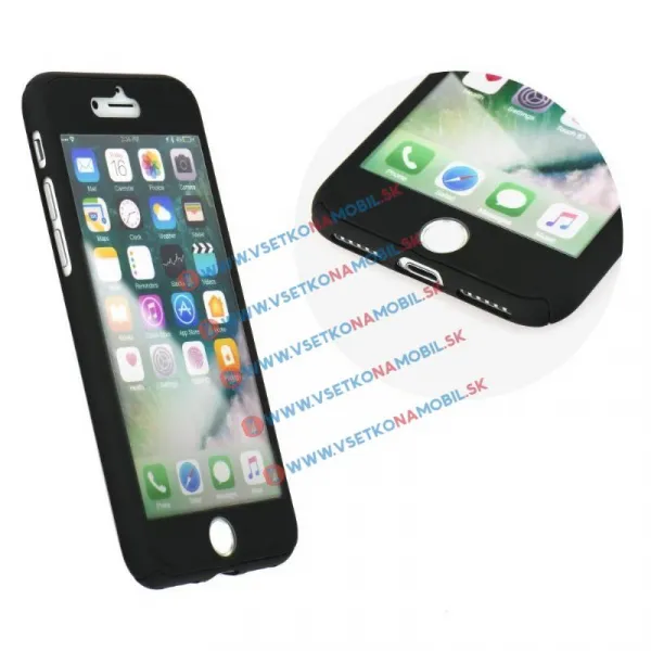 360° Ochranný obal Apple iPhone 7 Plus čierny
