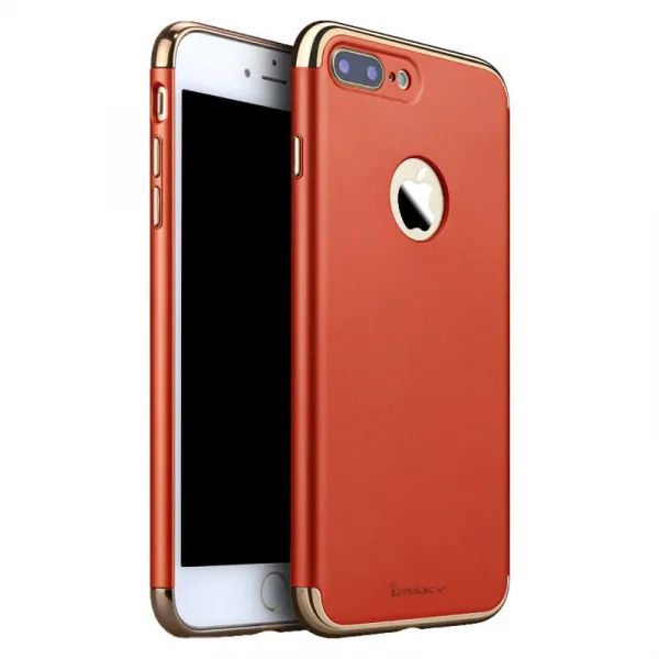 IPAKY 3v1 Ochranný kryt Apple iPhone 7 Plus červený