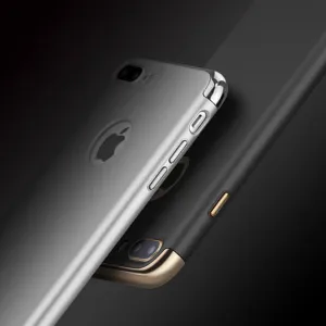 IPAKY 3v1 Ochranný kryt Apple iPhone 7 Plus strieborný