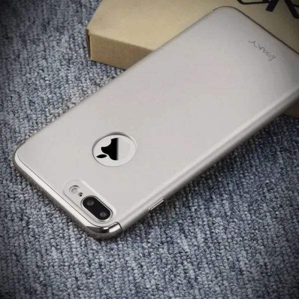 IPAKY 3v1 Ochranný kryt Apple iPhone 7 Plus strieborný