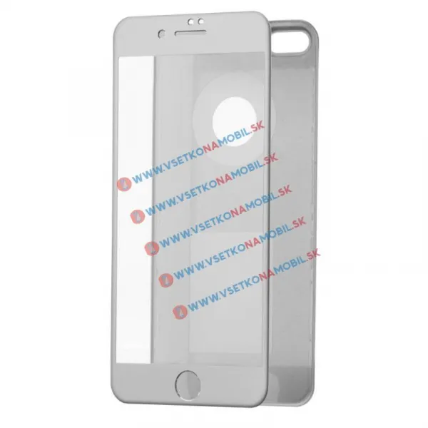 3D ALU Temperované sklo (PREDNÉ+ZADNÉ) Apple iPhone 7 Plus strieborné