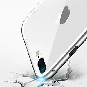 Ochranný magnetický obal Apple iPhone 7 Plus / iPhone 8 Plus strieborný
