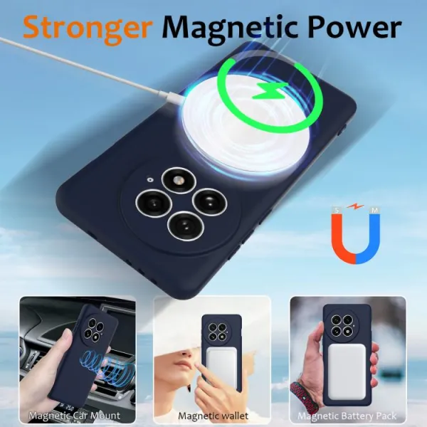 RUBBER MAGSAFE Silikónový kryt pre OnePlus 13 5G NAVY BLUE