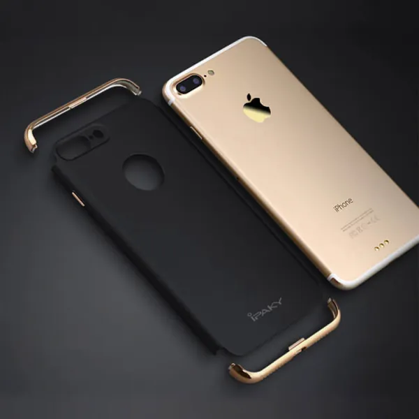 IPAKY 3v1 Ochranný kryt Apple iPhone 7 Plus  zlatý