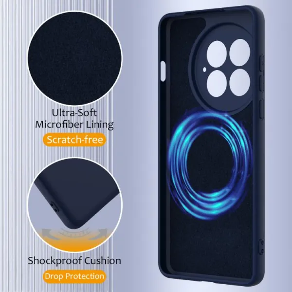 RUBBER MAGSAFE Silikónový kryt pre OnePlus 13 5G NAVY BLUE