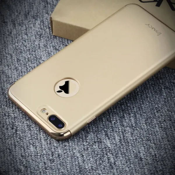 IPAKY 3v1 Ochranný kryt Apple iPhone 7 Plus  zlatý