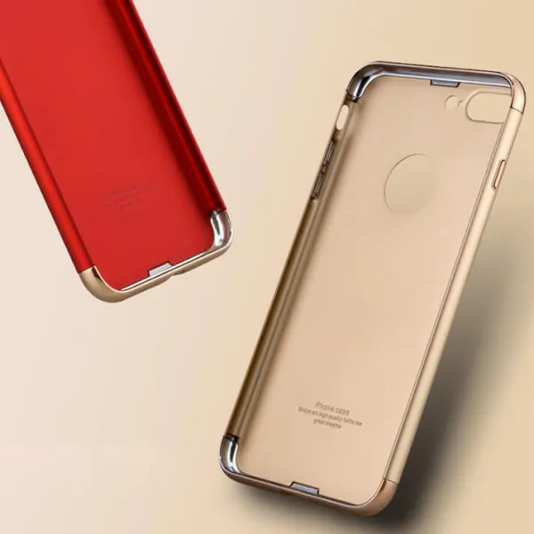 IPAKY 3v1 Ochranný kryt Apple iPhone 7 Plus červený