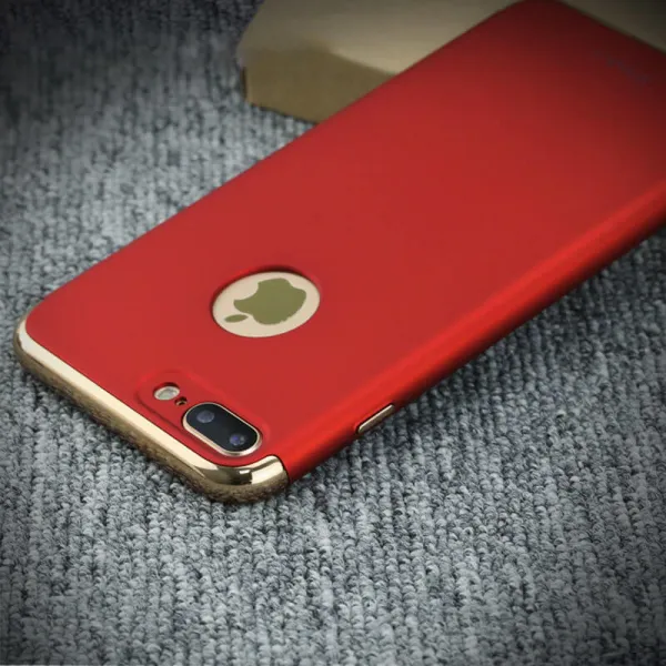 IPAKY 3v1 Ochranný kryt Apple iPhone 7 Plus červený