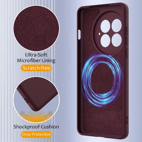 RUBBER MAGSAFE Silikónový kryt pre OnePlus 13 5G PLUM