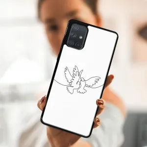 MY ART Silikónový kryt Samsung Galaxy A71 DOVE (031)