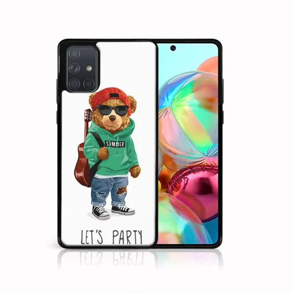 MY ART Silikónový kryt Samsung Galaxy A71 BEAR (177)