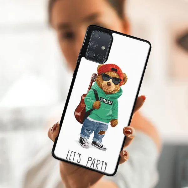 MY ART Silikónový kryt Samsung Galaxy A71 BEAR (177)