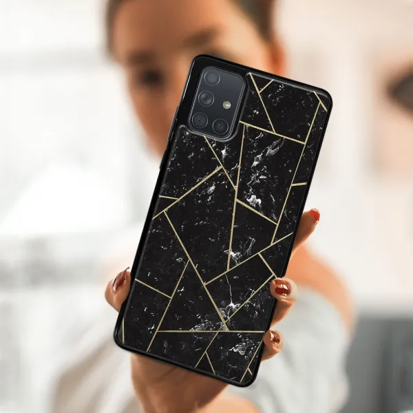 MY ART Ochranný obal Samsung Galaxy A71 -POLYGONAL (150)