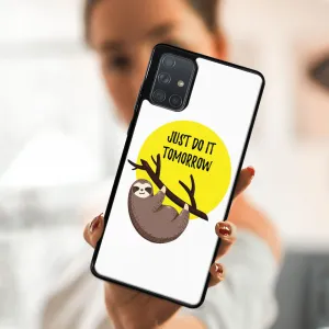 MY ART Silikónový kryt Samsung Galaxy A71 SLOTH (188)