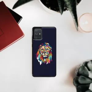 MY ART Silikónový kryt Samsung Galaxy A71 LION (246)