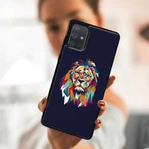MY ART Silikónový kryt Samsung Galaxy A71 LION (246)