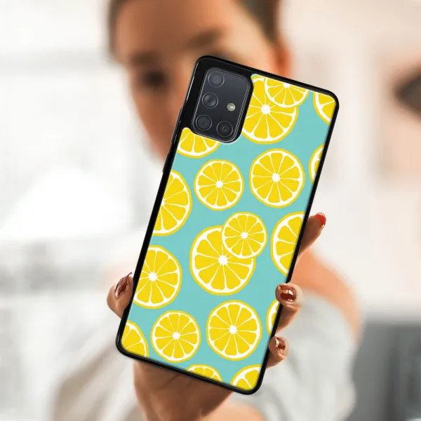 MY ART Ochranný obal Samsung Galaxy A71 -LEMON (121)