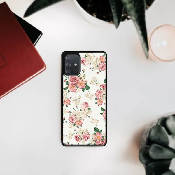 MY ART Silikónový kryt Samsung Galaxy A71 PINK ROSES (016)