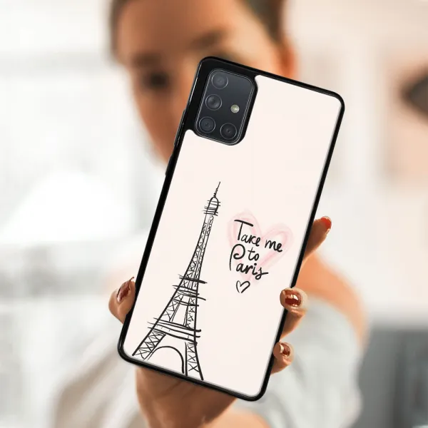 MY ART Silikónový kryt Samsung Galaxy A71 PARIS (057)