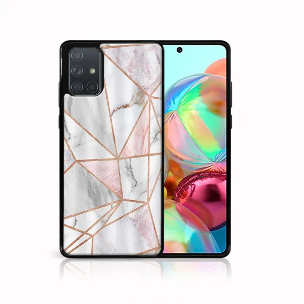 MY ART Ochranný obal Samsung Galaxy A71 -PINK MARBLE (143)