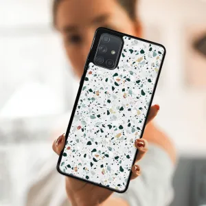 MY ART Ochranný obal Samsung Galaxy A71 -GREY TERRAZZO (163)