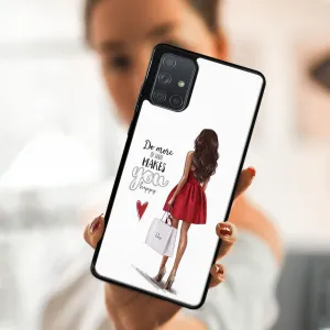 MY ART Ochranný obal Samsung Galaxy A71 -RED DRESS (137)