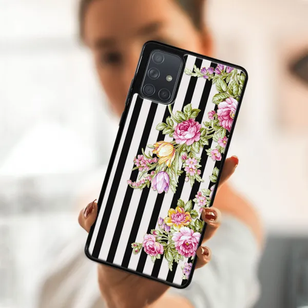 MY ART Silikónový kryt Samsung Galaxy A71 STRIPS (176)