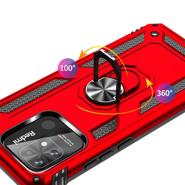 RING Ochranný obal pre Xiaomi Redmi 10C červený