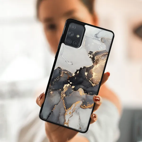 MY ART Ochranný obal Samsung Galaxy A71 -GREY MARBLE (140)