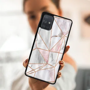 MY ART Ochranný obal Samsung Galaxy A71 -PINK MARBLE (143)