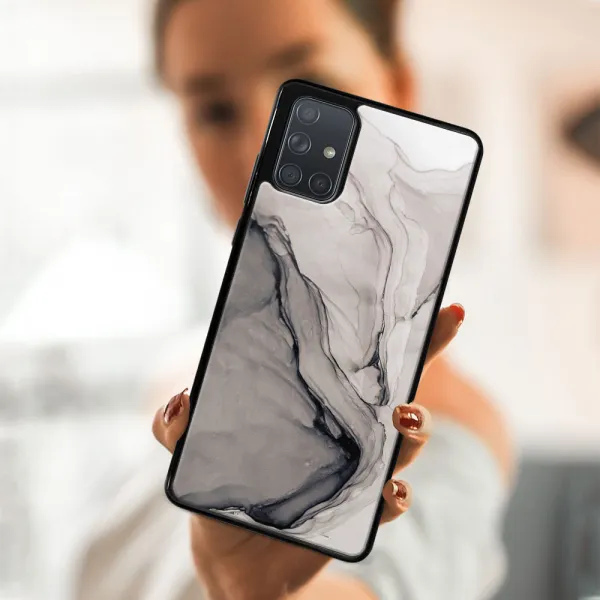 MY ART Ochranný obal Samsung Galaxy A71 -BLACK INK (146)