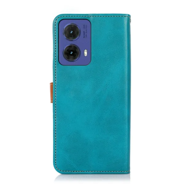KHAZNEH DUAL-COLOR Peňaženkový kryt pre Motorola Moto G85 5G modrý