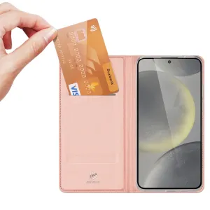 DUX Zaklápacie puzdro pre Samsung Galaxy S24 FE 5G ružové