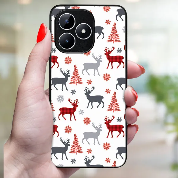 MY ART Kryt s vianočným dizajnom Realme Note 50 DEER (068)