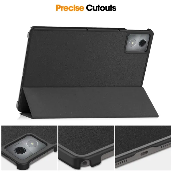 LEATHER Zaklápací kryt pre Lenovo Tab K11 Plus čierny