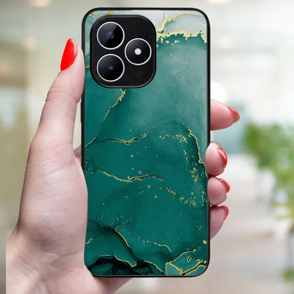 MY ART Ochranný kryt pre Realme Note 50 GREEN MARBLE (145)