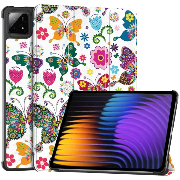 ART Zaklápacie puzdro pre Xiaomi Pad 7 / Pad 7 Pro / Pad 8 / Pad 8 Pro BUTTERFLIES