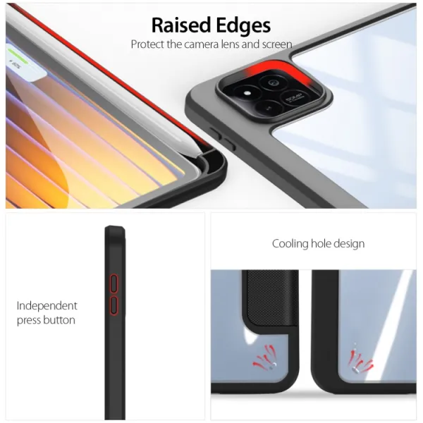 DUX TOBY Flipové puzdro pre Xiaomi Pad 7 / Pad 7 Pro / Pad 8 / Pad 8 Pro čierne