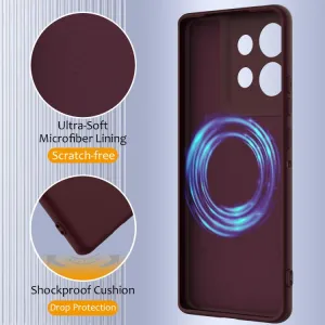 RUBBER MAGSAFE Silikónový kryt pre Motorola Edge 50 PLUM COLOR