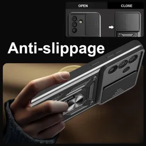 RING CAMERA Kryt s držiakom pre Samsung Galaxy A56 ružový