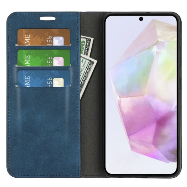 MAGNETIC Zaklápací kryt pre Samsung Galaxy A36 modrý