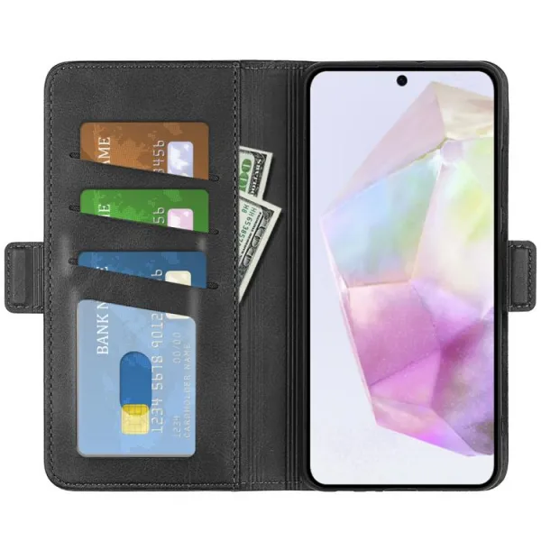SIDE Peňaženkové puzdro pre Samsung Galaxy A36 čierny