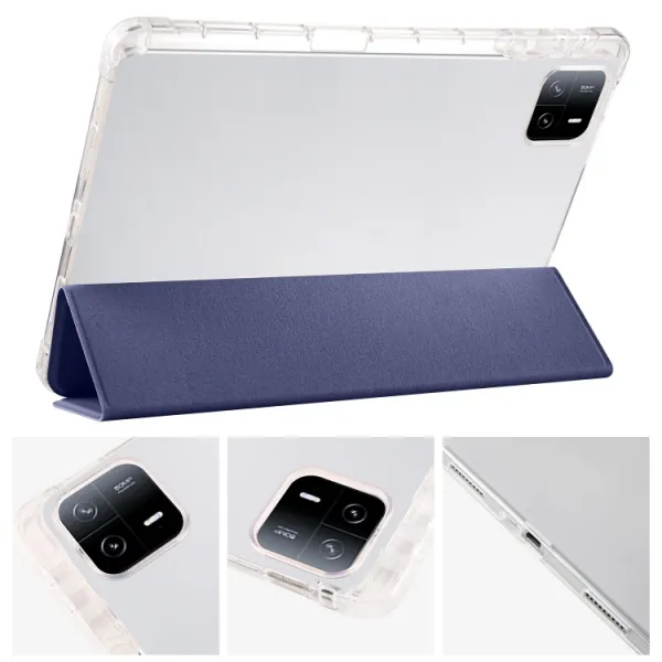 CRYSTAL Ochranný kryt pre Xiaomi Pad 7 / Pad 7 Pro / Pad 8 / Pad 8 Pro tmavomodrý