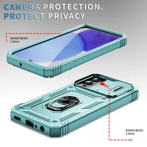RING CAMERA Kryt s držiakom pre Samsung Galaxy A25 5G mentolový zelený
