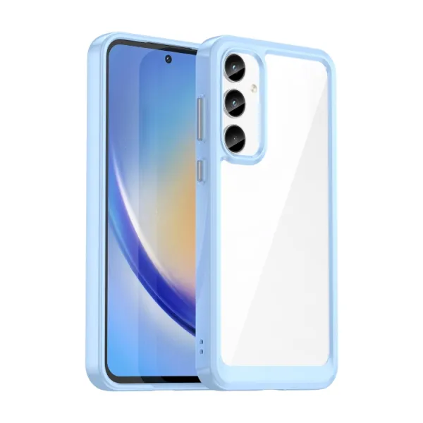 CRYSTAL Ochranný kryt pre Samsung Galaxy A55 5G modrý