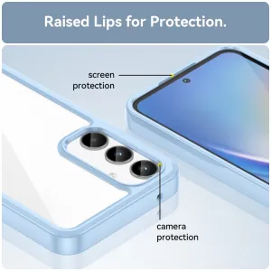 CRYSTAL Ochranný kryt pre Samsung Galaxy A55 5G modrý