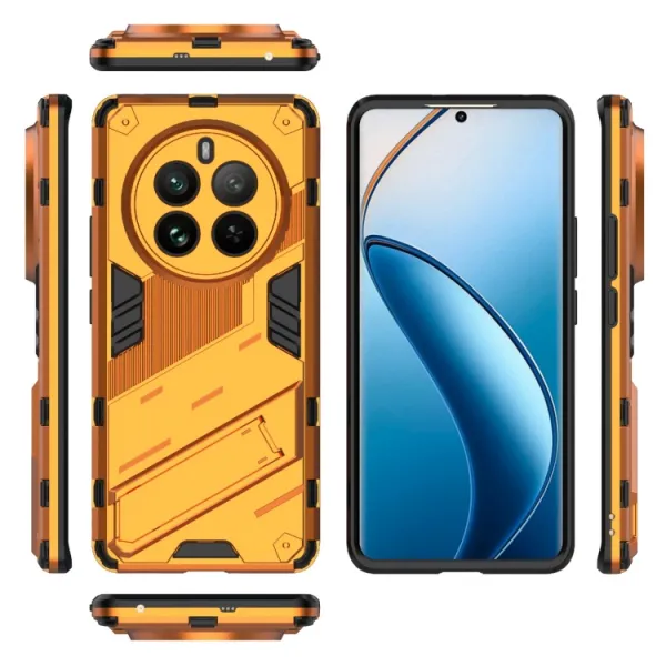 BIB Ochranný obal so stojanom pre Realme 12 Pro 5G / 12 Pro+ 5G oranžový