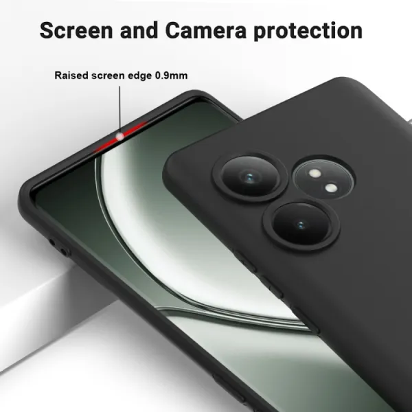 RUBBER Ochranný obal pre Realme GT 6 / Realme GT 6T čierny
